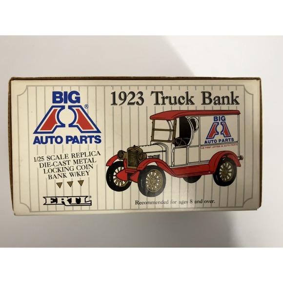 Vintage Limited Edition ERTL Big A Auto Parts 1923 Chevy Panel Truck Bank Boxed - Picture 3 of 10